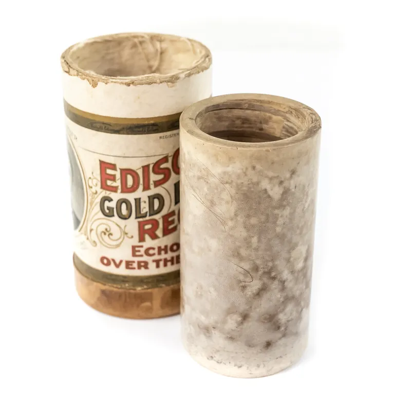 Brown Wax Cylinder Columbia 8902 from auction in Union, Illinois — image 6