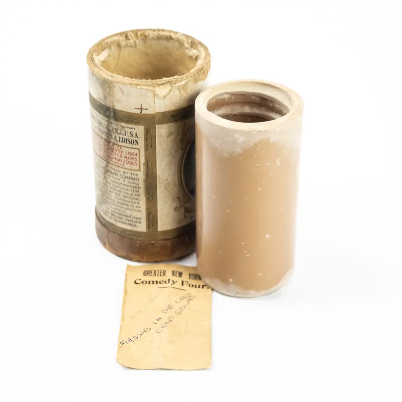 Columbia Brown Wax Cylinder Record 9033 from auction in Union, Illinois — image 15