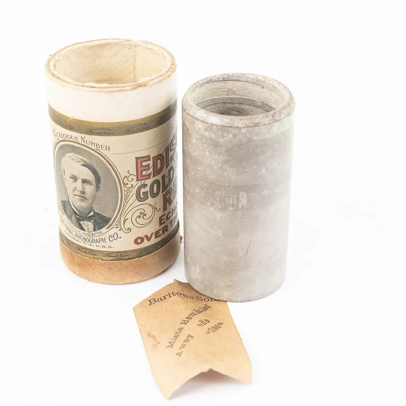 Columbia Brown Wax Cylinder Record 7124 from auction in Union, Illinois — image 20