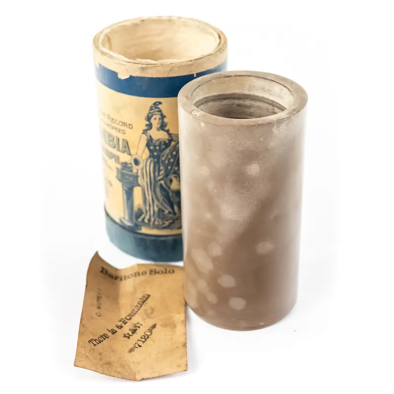 Columbia Brown Wax Cylinder Record 7120 from auction in Union, Illinois — image 23