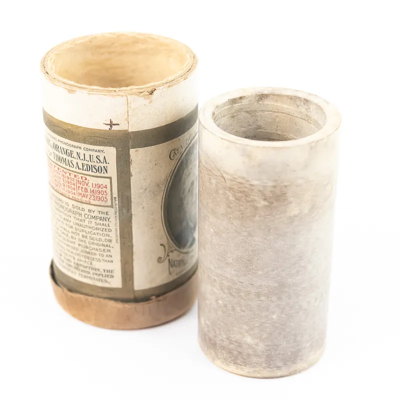 Brown Wax Cylinder Record - Columbia Quartette from auction in Union, Illinois — image 32