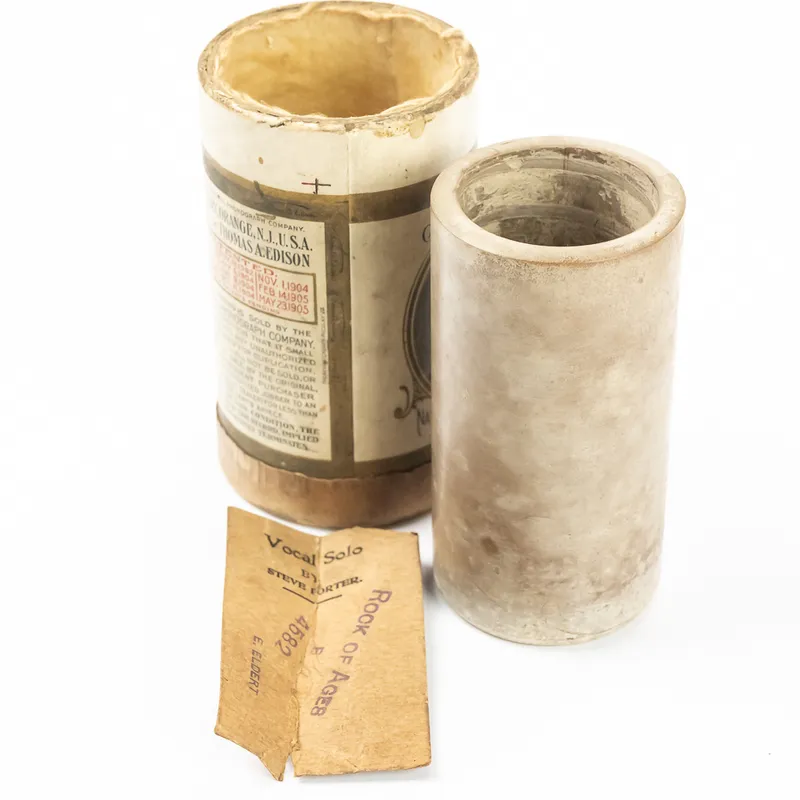 Brown Wax Cylinder "Rock of Ages" from auction in Union, Illinois — image 36