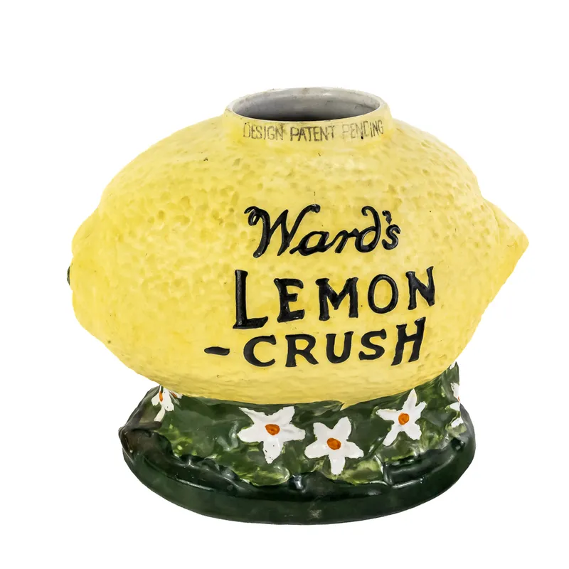Ward's Lemon Crush Ceramic Syrup Dispenser Body from auction in Union, Illinois — image 44