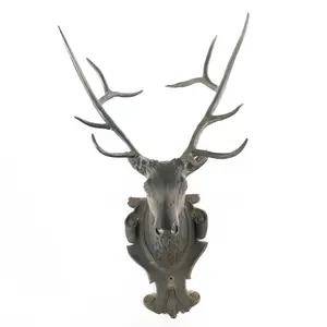 Hand Formed Life Sized Copper Elk Head