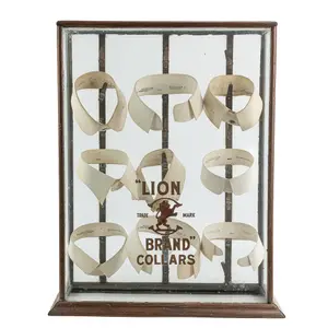 Vintage Lion Collars Display Case