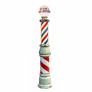 Koken Porcelain Free Standing Barber Pole