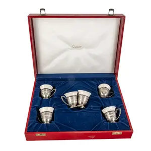 1930's Cartier Sterling Demitasse Set (6)