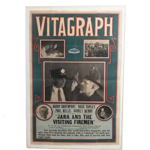 1915 Vitagraph Jarr Firemen One-Sheet Poster