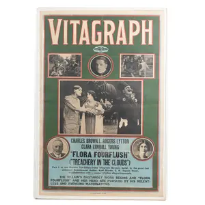 1915 Vitagraph Flora Fourflush One Sheet Poster