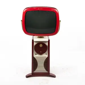 24" RUBY RED Telstar Predicta Corona MCM TV