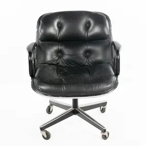 Vintage Knoll Pollock Leather Executive Chair