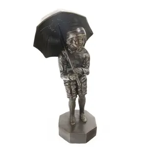 Chiparus-Style "The Child with an Umbrella" Statue