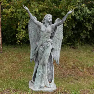 Bronze Standing Angel Yard Art Statue