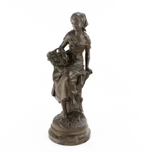 "Les Cerises" French Spelter Sculpture