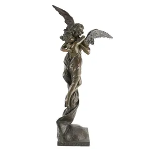 Art Nouveau Bronze 'L'Eclipse', E. Villanis Statue