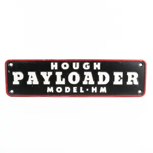 Hough Payloader Model HM Cast Iron Advertising Sig