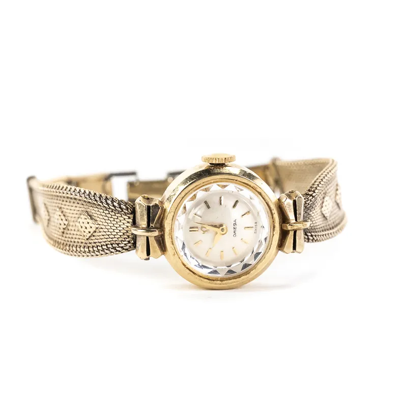 Ornate Ladies Omega 10k G.F Mechanical Dress Watch from auction in Union, Illinois — image 4