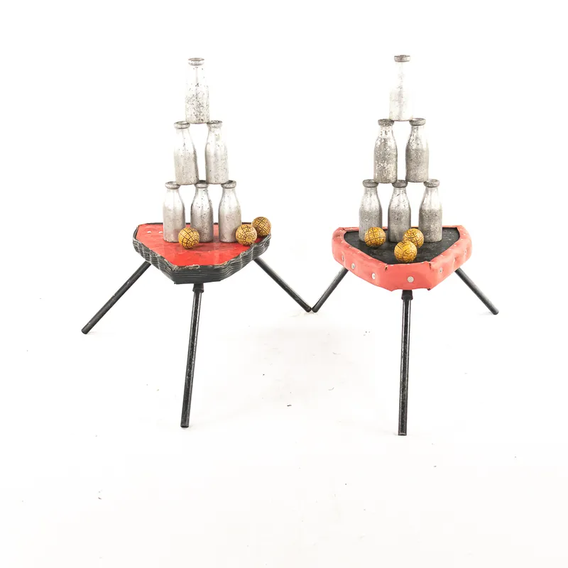 Pair of Carnival Milk Bottle Games from auction in Union, Illinois — image 16