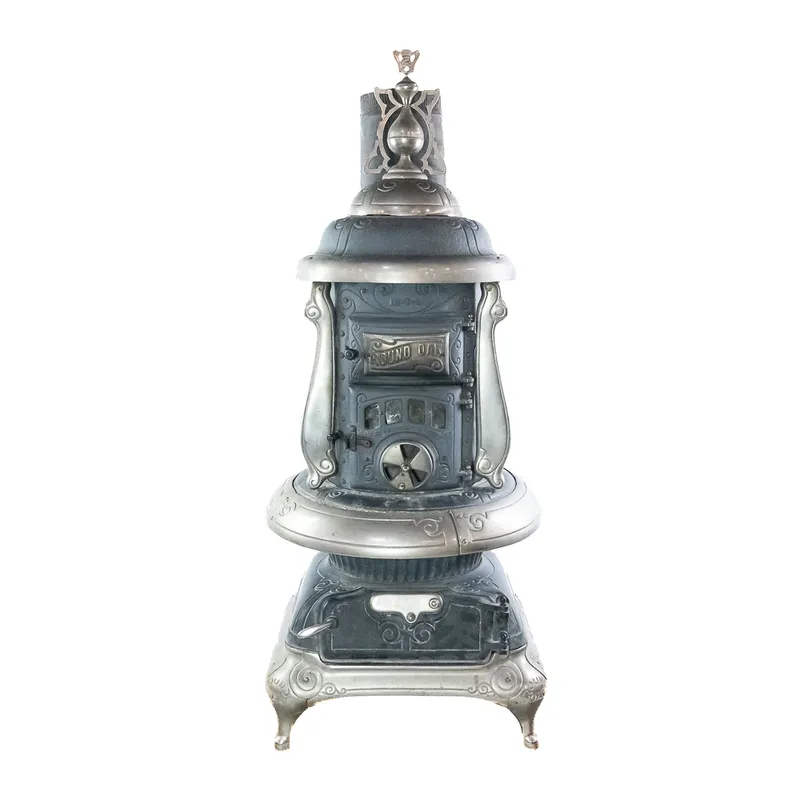 18-T-3 P.D. Beckwith 'Round Oak' Cast Iron Stove from auction in Union, Illinois — image 28