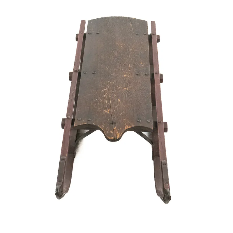 Wood/Metal Snow Sled from auction in Union, Illinois — image 26