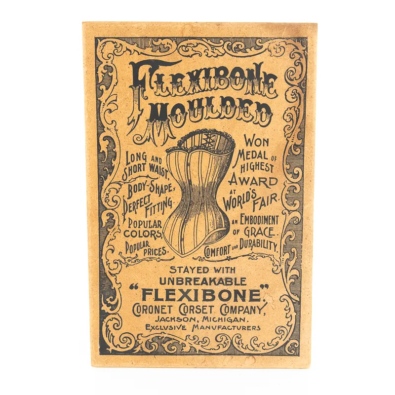 Flexibone Moulded Corset Cork Advertising Sign from auction in Union, Illinois — image 36