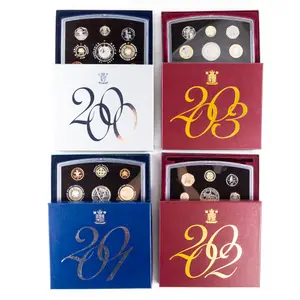 2000-2003 United Kingdom Proof Sets w Box Coa's