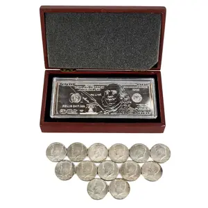 2015 1 OZ .999 Silver $100 Bill & 40% Half Dollars