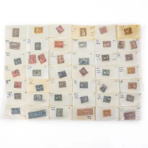 41 Early Washington Franklin Pilgrim Stamps & More