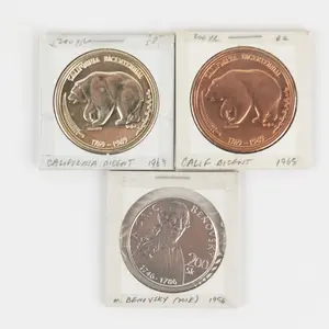 1969 California Bicentennial Proof Silver &Bronze+