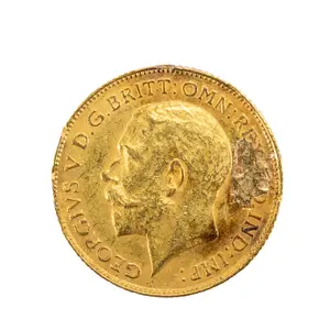1913 UK George V 22ct Sovereign Gold Coin