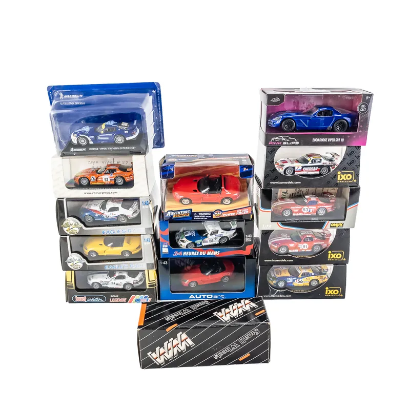 Collection of (14) NIB Dodge Viper 1:43 Model Cars from auction in Union, Illinois — image 8