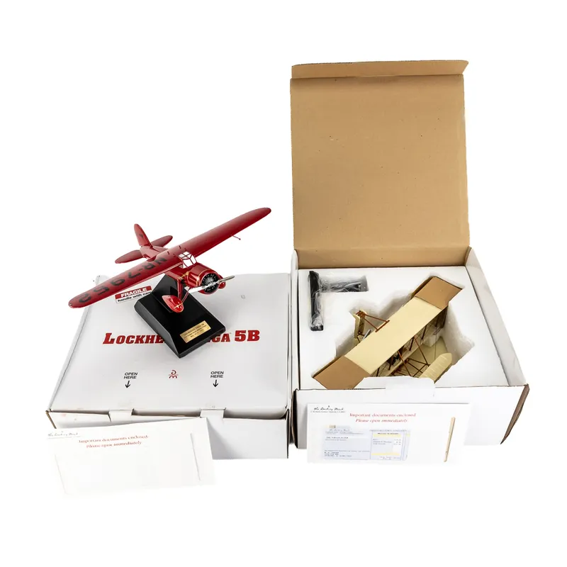 Danbury Mint Lockheed Vega 5B & Wright Flyer Model from auction in Union, Illinois — image 38