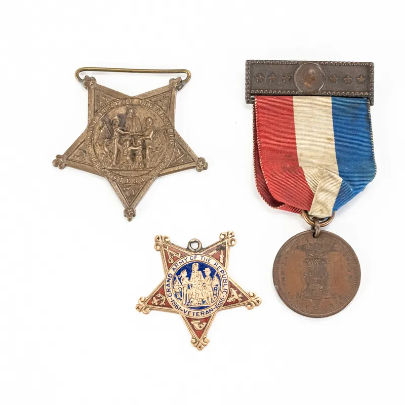 Civil War GAR Medal Grouping Named 60th NY from auction in Union, Illinois — image 35