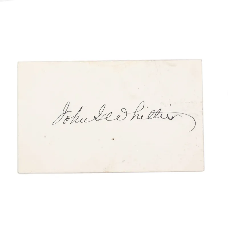 Cut Signature John G Whittier, Poet, Abolitionist from auction in Union, Illinois — image 45
