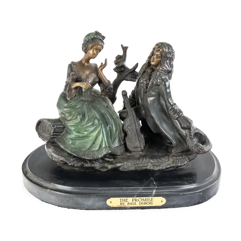 "The Promise" Bronze Sculpture from auction in Union, Illinois — image 5