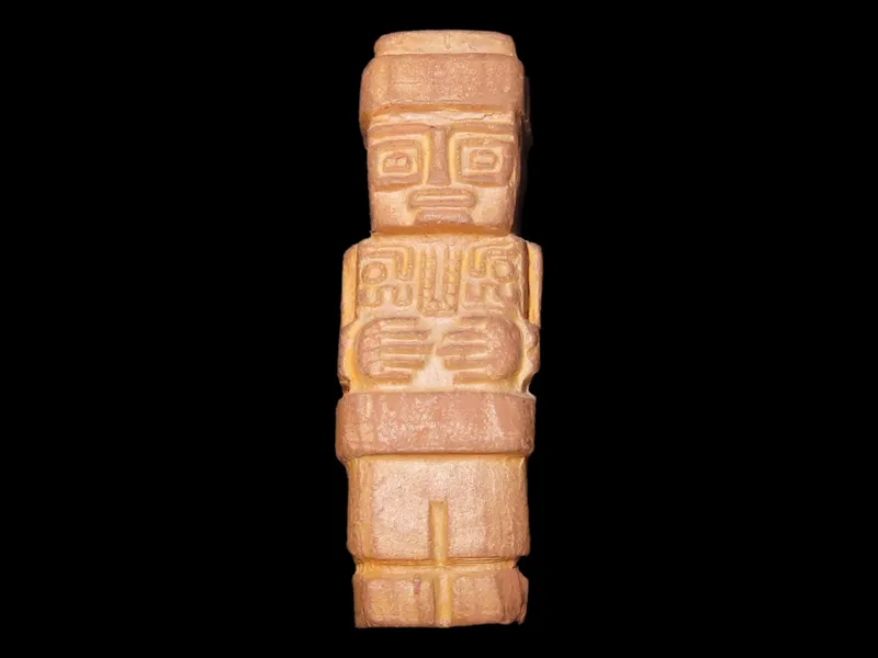 1 15/16" Tall Pre-Columbian Clay Figurine from auction in Quincy, Illinois — image 8