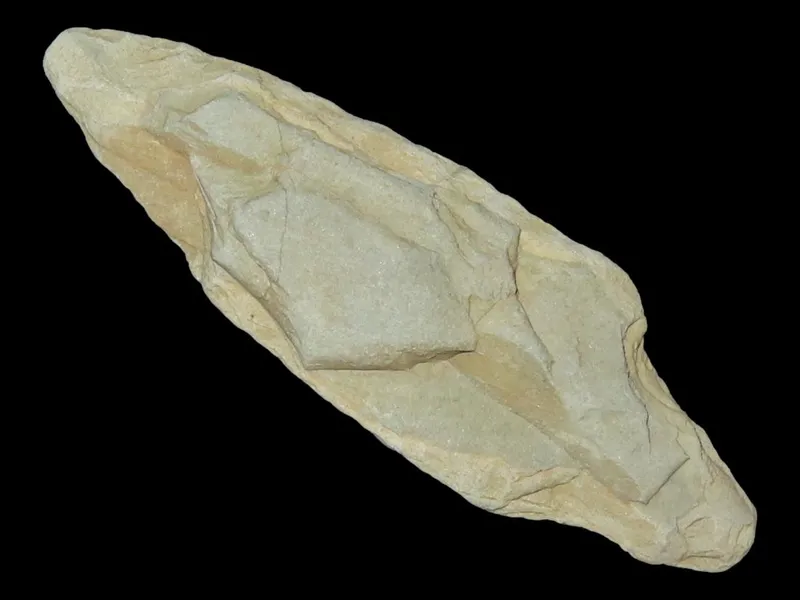 2 1/4" x 3/4" Morrow Mountain Point, Found 1920-1930, Marvin Farm/Beaver Site, Attleboro, Massachusetts, Ex. Peter Engstrom, Ex. Dr. Robbins Collection from auction in Quincy, Illinois — image 35