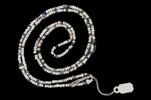 29" Strand of Trade Beads, Motley & Leithoff COA, Mississippi, Ex. Gene Johns and Frank Morast Collections