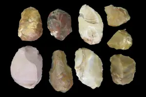 Lot of Paleo Thumb Scrapers, Wyoming