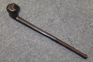 9 1/8" Maasai Rungu Tribal Club, Ironwood