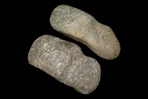 Lot of 2 Three Quarter Grooved Axes, Central Iowa