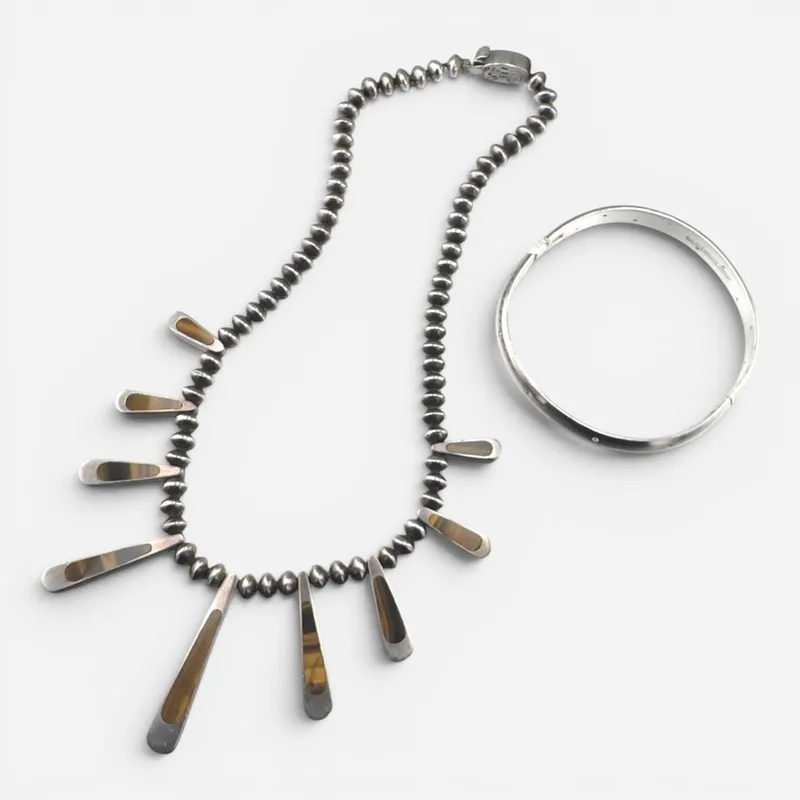 Sterling Silver Necklace and Bangle from auction in West Chester, Pennsylvania — image 5