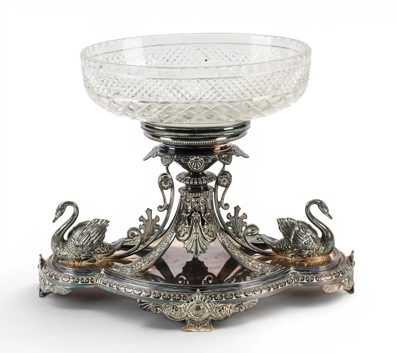 Elkington & Co. Victorian Silverplate and Glass Centerpiece from auction in West Chester, Pennsylvania — image 18