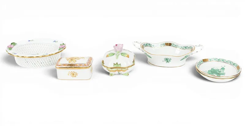 Herend Porcelain Trinket Boxes and Dishes from auction in West Chester, Pennsylvania — image 22