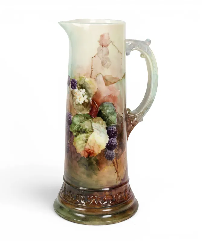 Lenox Belleek Hand Painted Black Raspberry Decorated Tankard Pitcher from auction in West Chester, Pennsylvania — image 36
