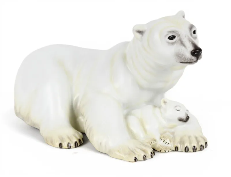 Herend Kingdom Classic Porcelain Polar Bear and Cub from auction in West Chester, Pennsylvania — image 39