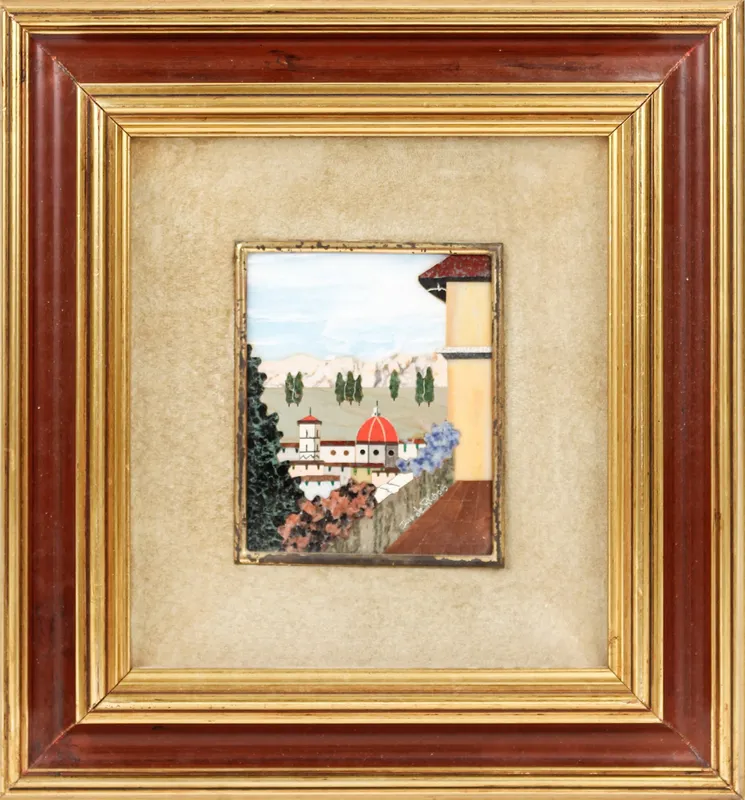 Italian Florentine Pietra Dura Mosaic Plaque, Ilio de Filippis from auction in West Chester, Pennsylvania — image 44
