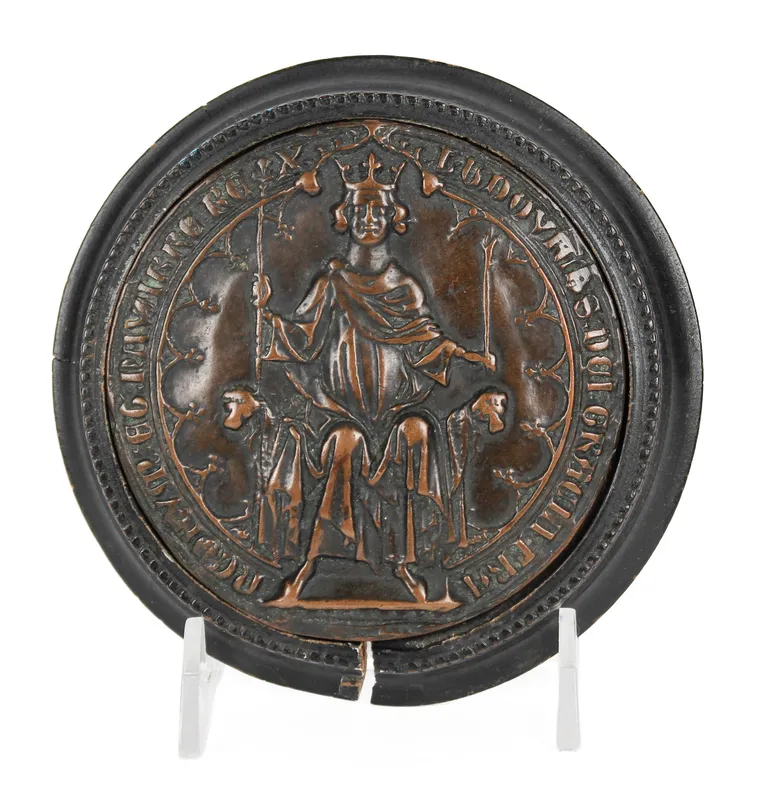 French Charles V Lead Seal, 18th Century from auction in West Chester, Pennsylvania — image 45