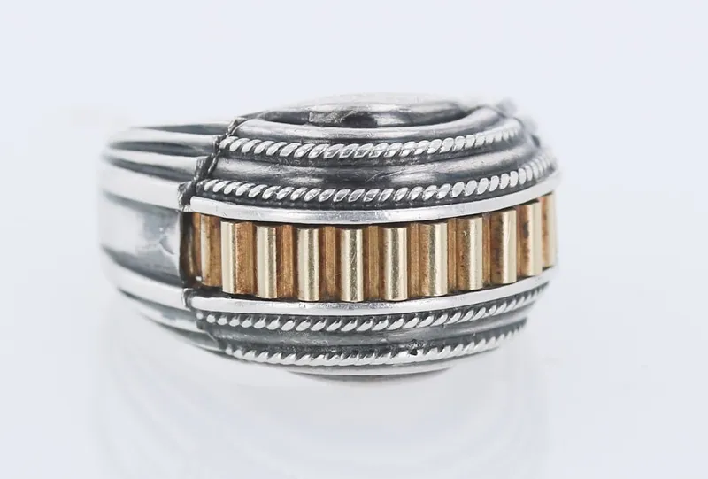 Silver and 18K Gold Ring, SDK from auction in West Chester, Pennsylvania — image 13