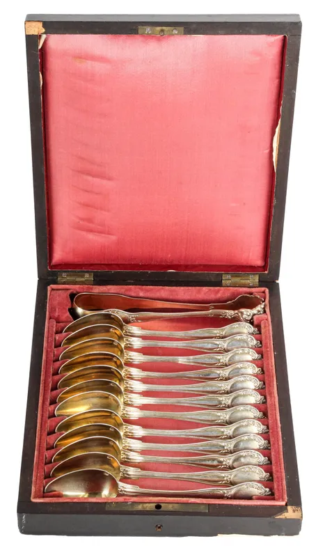 French Gilt Silver Coffee Set from auction in West Chester, Pennsylvania — image 28